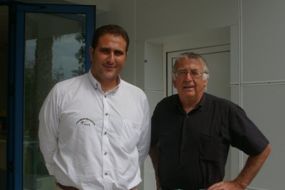 José Salmeron et Antoine Sanchez à l’issu de la visite